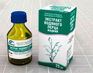 Настойка и экстракт водяного перца