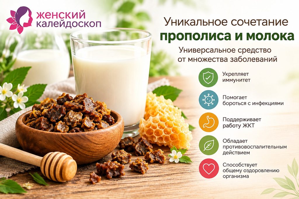 прополис с молоком